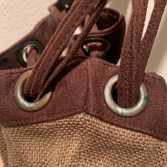 ▪️Old Navy ▪️Olive Green Drawstring Bucket Bag - Picture 4 of 11